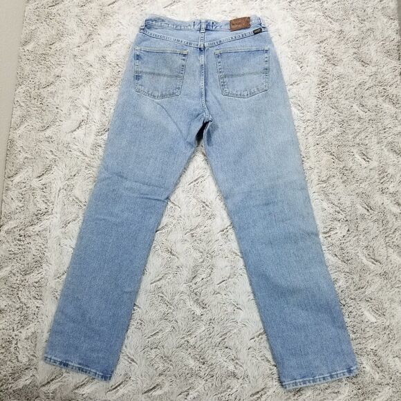 Wrangler Jeans Mens 33x34 Blue Regular Fit Straight Light Wash American Denim - Picture 2 of 13